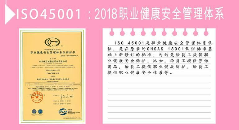 ISO45001：2018职业健康安全管理体系